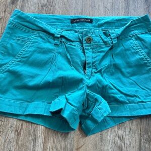 Love Culture Teal Cargo Shorts Relaxed Fit